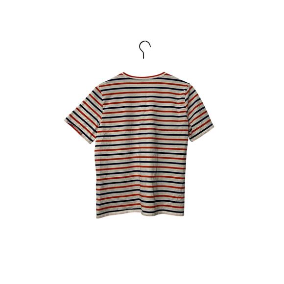 Kule The Modern White True Poppy Women's Striped T-Shirt - Picture 5 of 5
